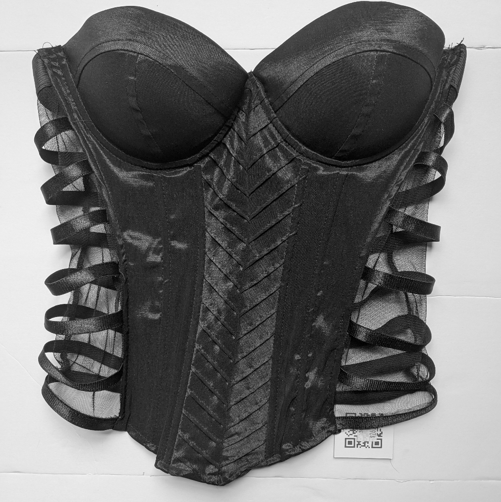A bustier top listed on a US resale marketplace in September 2026